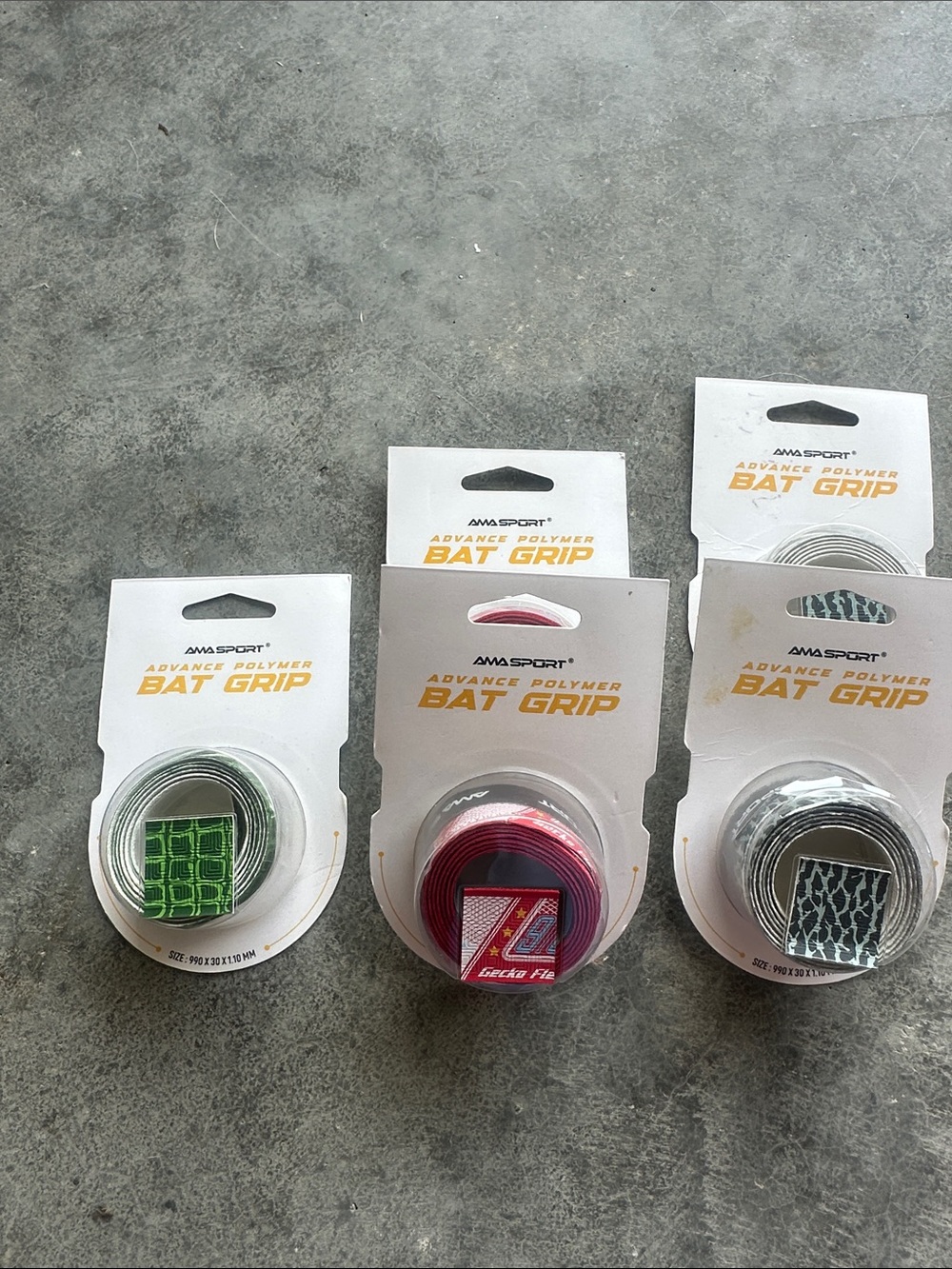 AMA Sport Advance Polymer Bat Grip 3 styles, 5 qty.